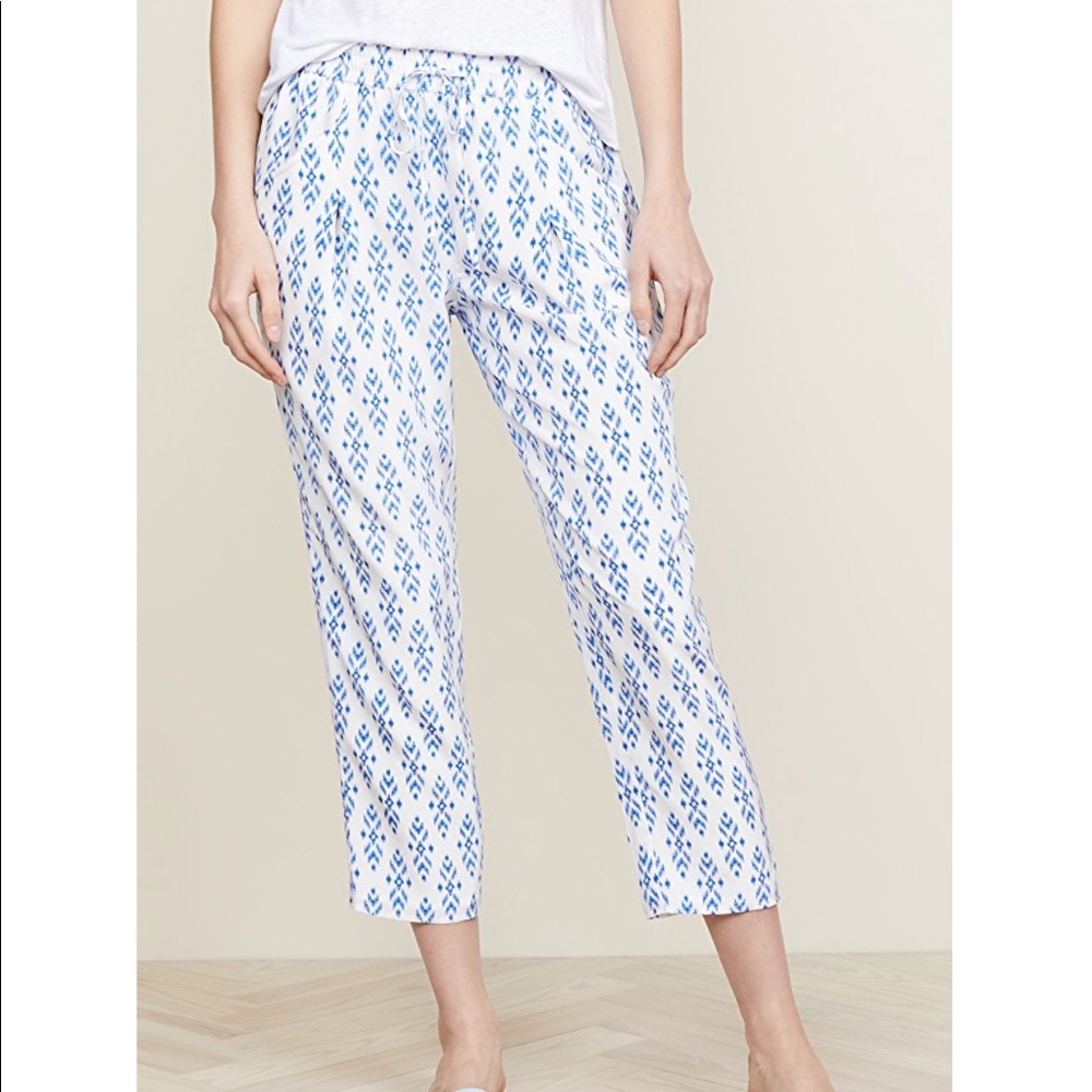 Joie | Dilys Printed Cropped Silk Trousers Joggers